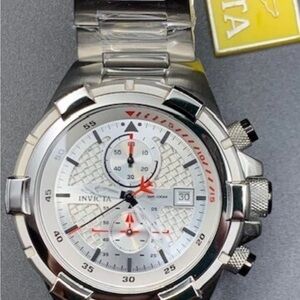 Invicta Aviator Men's Watch - 50.5mm, Silver Dial, Steel Case